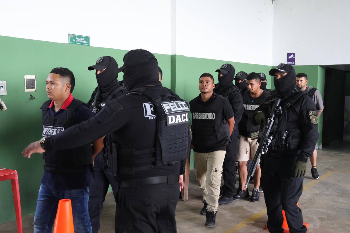 Detienen a cuatro colombianos vinculados con la red de Sebastián Marset en Bolivia. | Foto: EFE