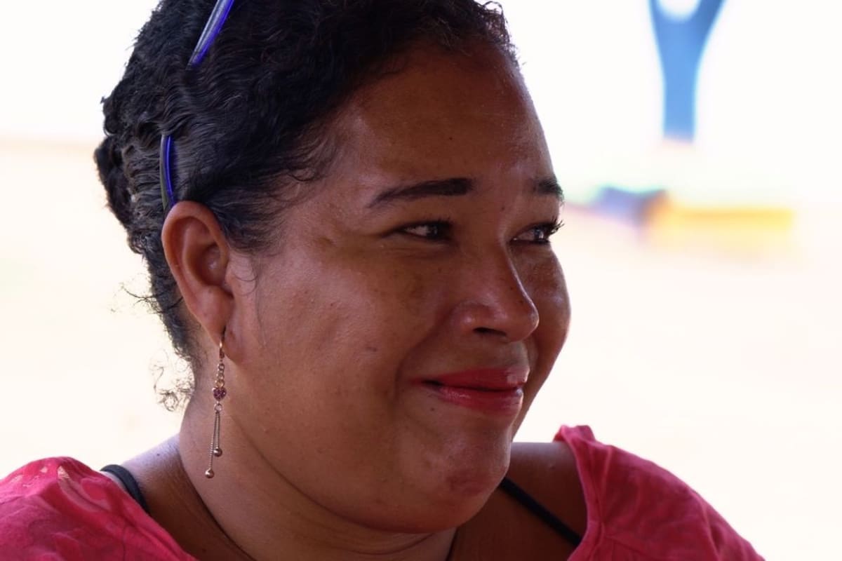 “Es la tercera vez en toda mi vida que recibo un regalo del Día de la Madre”: Silvia Juliana Serpa. Foto: Juan Ortega / VANGUARDIA