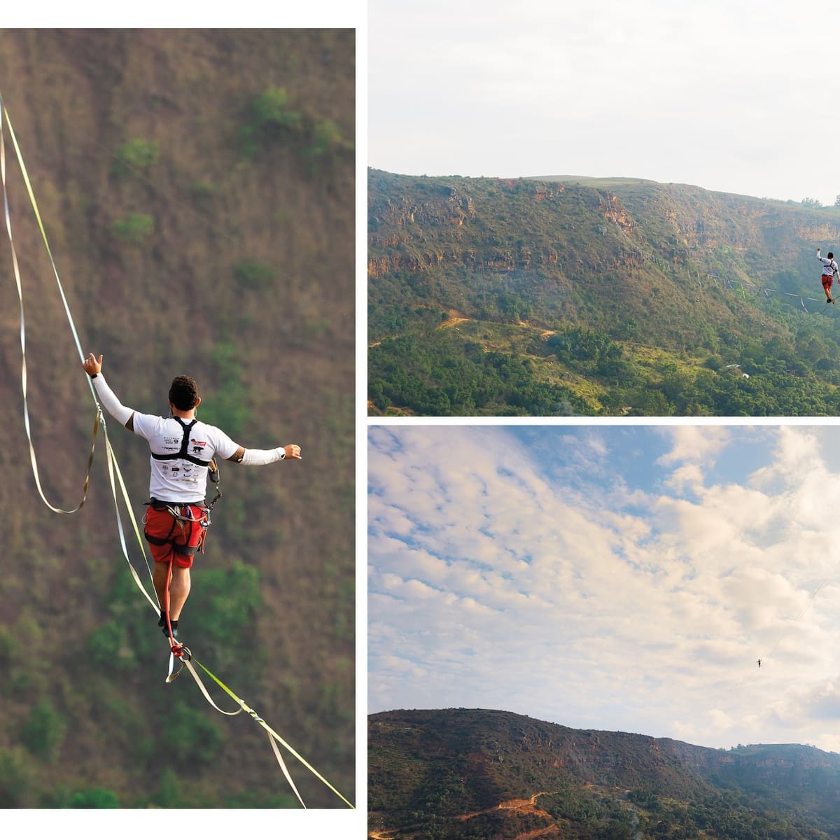 Diego Alejandro Molano hace historia: récord mundial en el Chicamocha caminando a ciegas más de 3 kilómetros. Foto: Facebook/Diego Molano