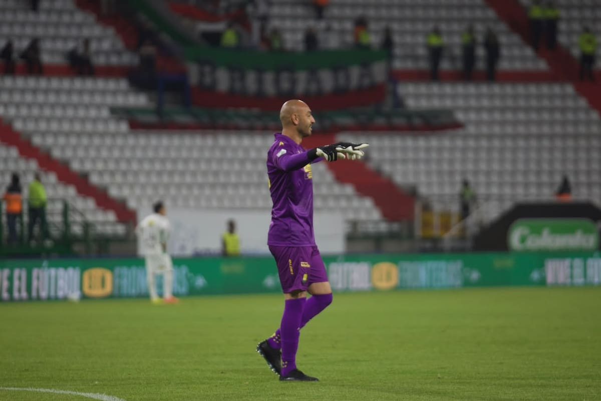 Diego Novoa fue una de las figuras del triunfo 3-1 de Atlético Bucaramanga sobre Once Caldas, en la fecha 12 de la Liga BetlPlay II de 2026. Santiago Álvarez - Colprensa
