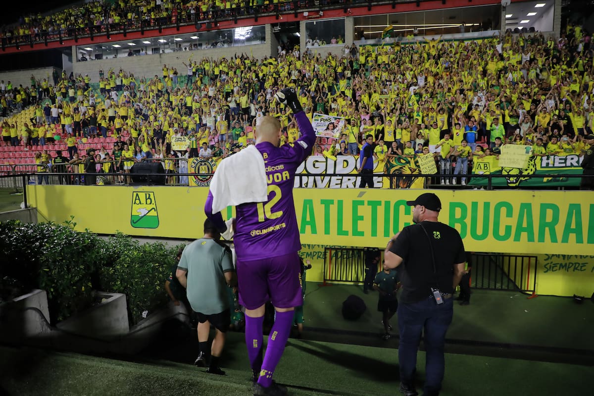 Diego Novoa encontró en el Atlético Bucaramanga una nueva oportunidad para continuar su carrera y volver a disfrutar del fútbol después de haber pensado en dejarlo. Foto: Jaime Moreno/Vanguardia