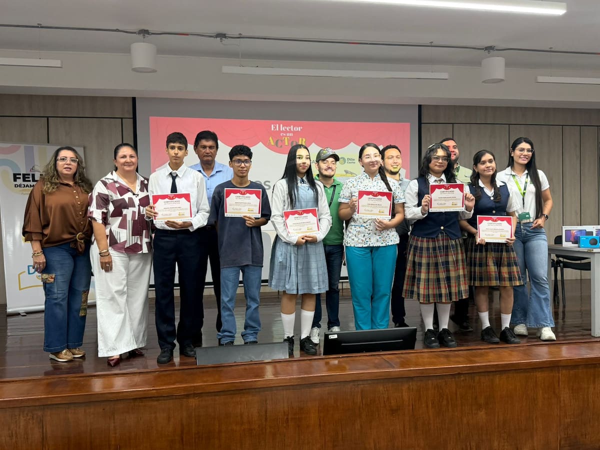 La premiación de “Dilo Corto” reunió a participantes y gestores culturales en el Auditorio Mario González de la Biblioteca Alejandro Galvis Galvis de Barrancabermeja.
Suministrada/Vanguardia