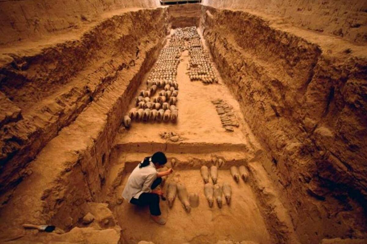 Esta es la tumba del emperador Wen de la dinastía Han, que reinó entre el 180 y el 157 a.C. y cuya sepultura se encuentra en la provincia central de Shaanxi. Archivo / VANGUARDIA