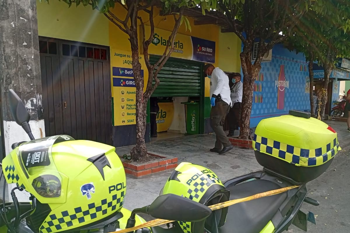Disparan contra un local de apuestas La Perla en Santander, ¿Qué pasó?
Foto: suministradas.