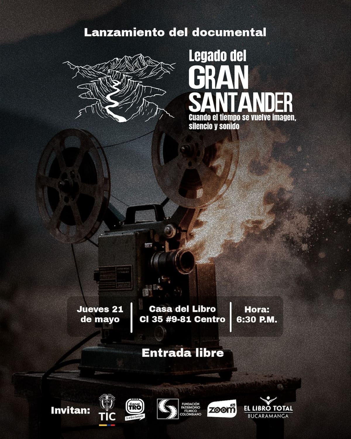 Lanzamiento del documental "Legado del Gran Santander: cuando el tiempo se vuelve imagen, silencio y sonido".