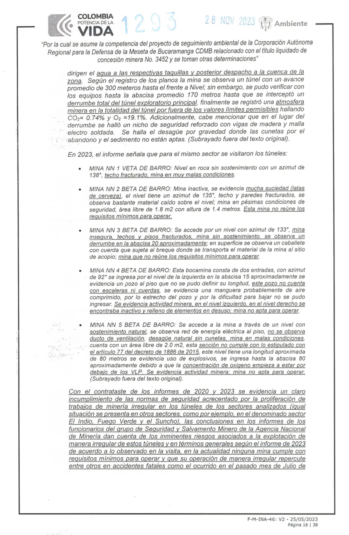 El Ministerio de Ambiente desde hace años alerta sobre minería ilegal en el páramo de Santurbán.