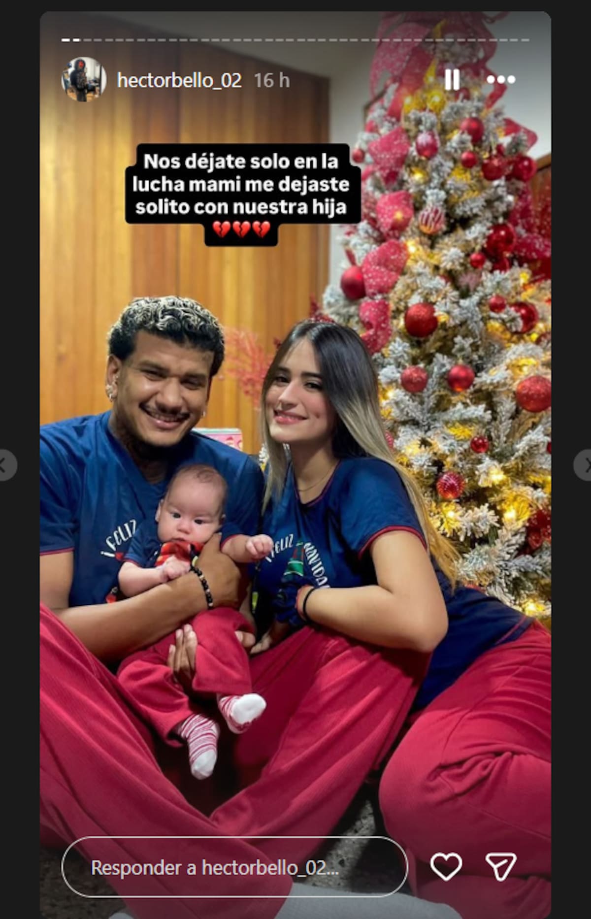 La menor sobrevivió al colapso del edificio gracias al acto de valentía de su madre. El caso ha generado miles de mensajes de solidaridad. | Foto. Tomada de Instagram @hectorbello_02