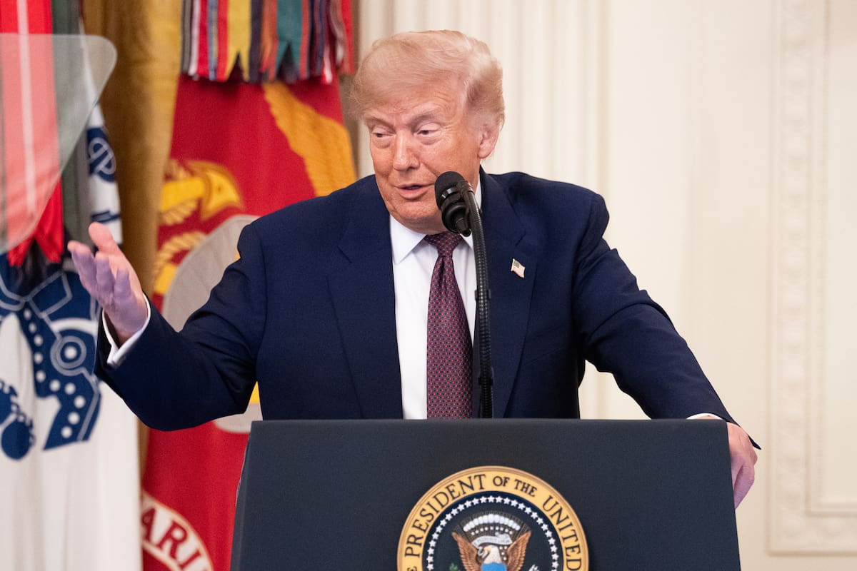 El presidente de Estados Unidos, Donald Trump. //EFE/EPA/Aaron Schwartz vía CNP / POOL