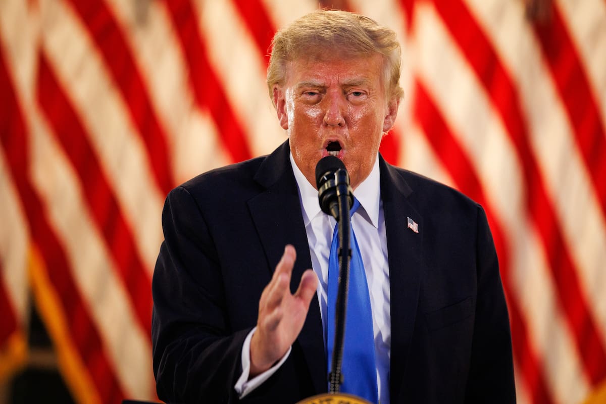 El presidente de EE. UU., Donald Trump. //EFE - Samuel Corum.