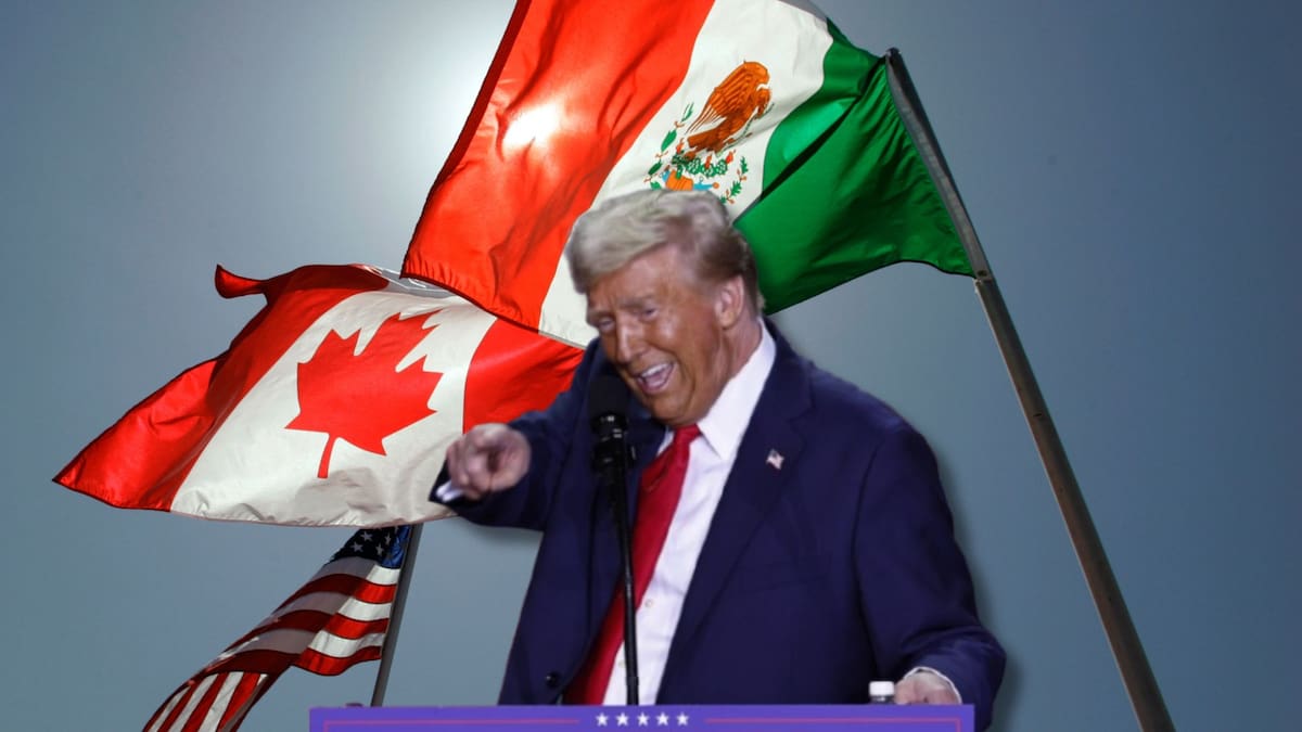 Donald Trump inició una "guerra económica con China, México y Canadá, tras imponer aranceles a estos países. //EFE - AP