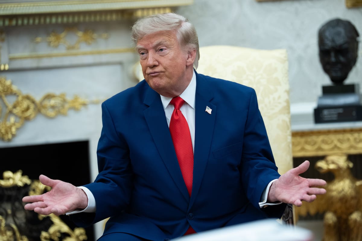 El presidente de Estados Unidos, Donald Trump. //EFE/EPA/AARON SCHWARTZ.