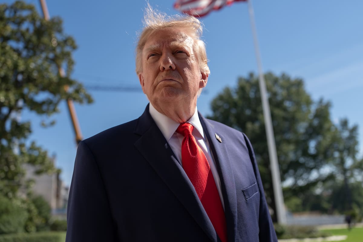 El presidente de Estados Unidos, Donald Trump. //EFE - AARON SCHWARTZ.