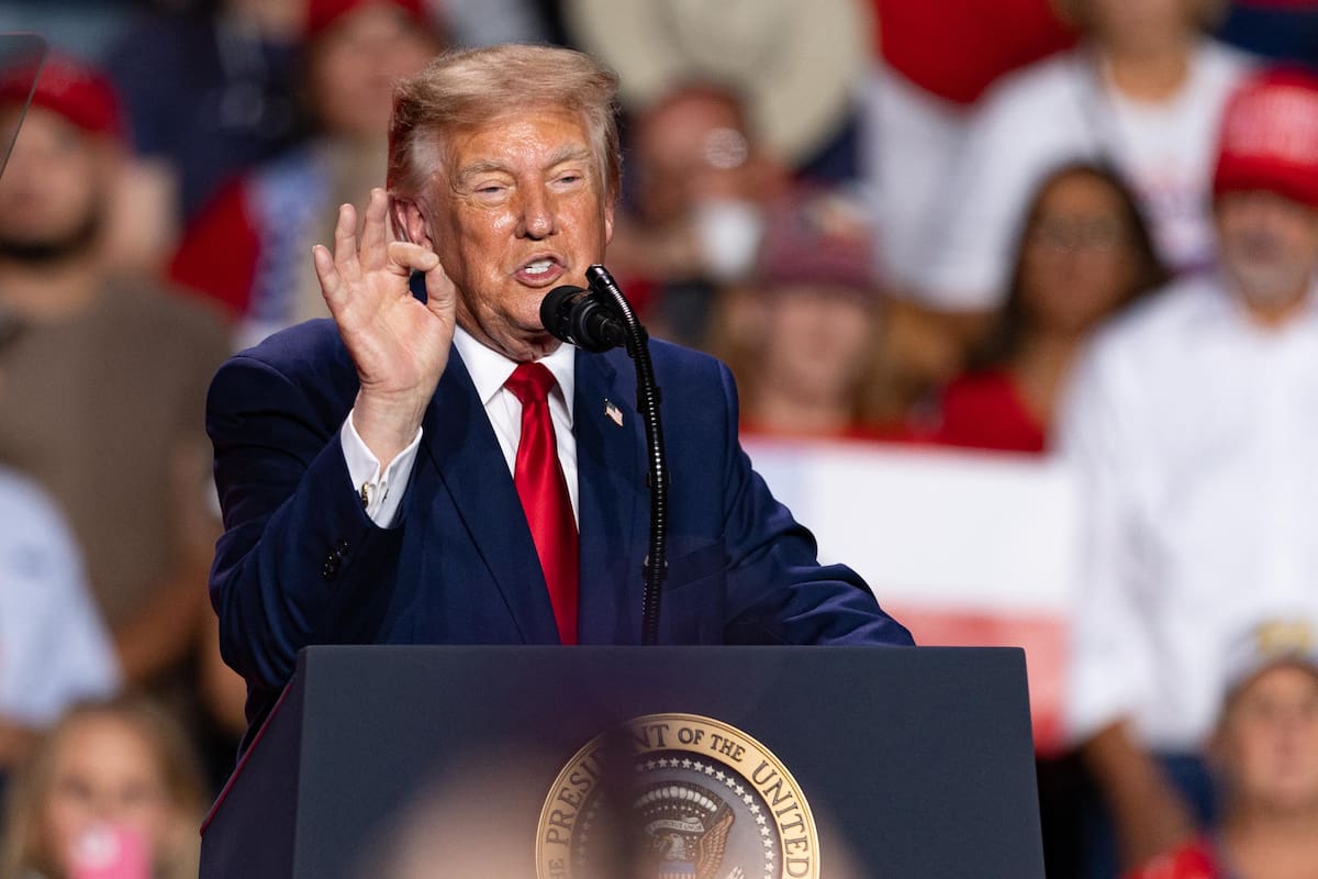 El presidente de EE. UU., Donald Trump. //EFE - Carlos Ramírez.
