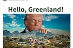 “Hello, Greenland”: la nueva publicación de Trump que reabre la polémica sobre la isla ártica