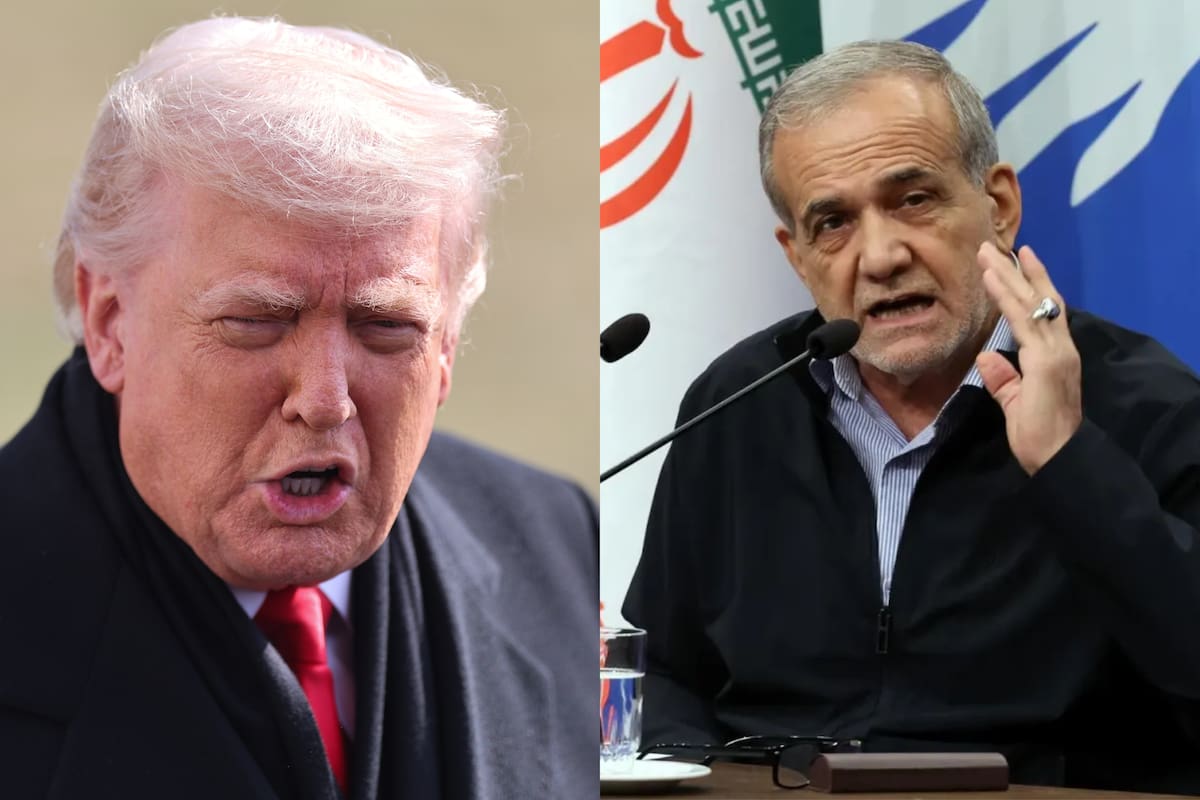 Los presidentes de Estados Unidos e Irán: Donald Trump y Masud Pezeshkian. // Fotos: EFE.