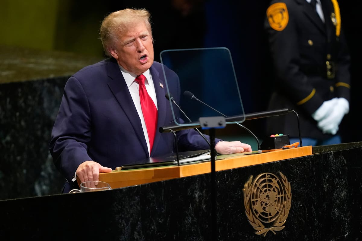 El presiente de EEUU, Donald Trump, en su discurso ante la Asamblea General de la ONU