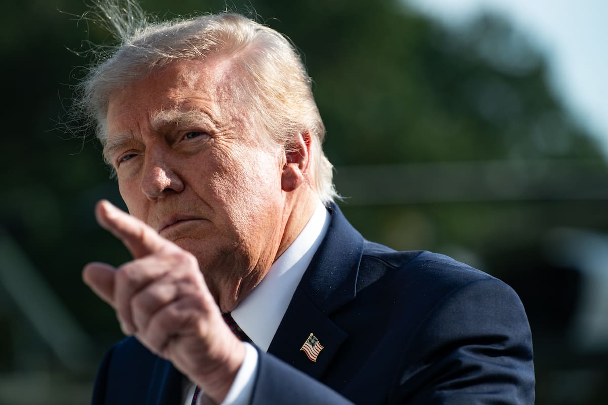 Donald Trump, presidente de Estados Unidos. // Foto: EFE/EPA/ANNABELLE GORDON / POOL.