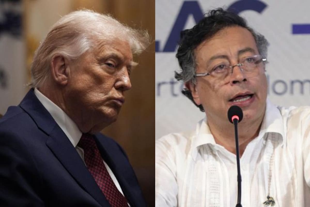 Donald Trump y Gustavo Petro. // Fotos: EFE