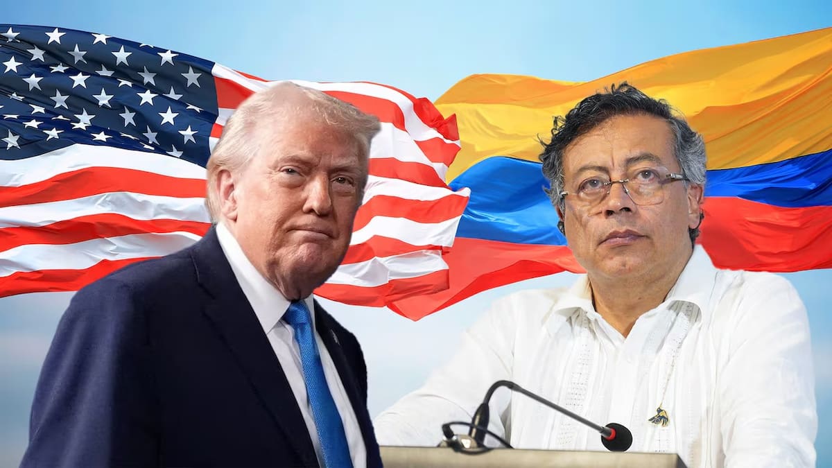Donald Trump, presidente de Estados Unidos, y Gustavo Petro, presidente de Colombia.