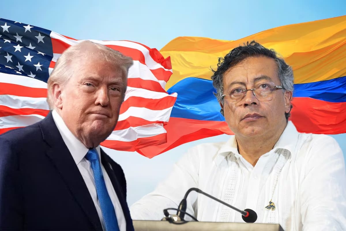 Trump recibe a Petro en la Casa Blanca tras un año de choques diplomáticos.