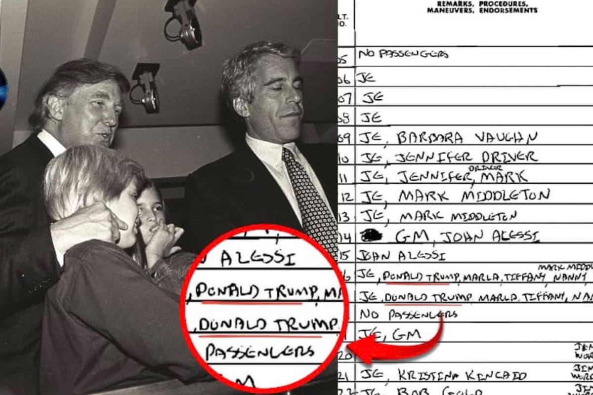 Documentos judiciales revelan que el nombre del presidente Donald Trump aparece decenas de veces en los registros de vuelo con destino a la isla privada del fallecido pederasta, Jeffrey Epstein. Los registros contradicen las afirmaciones públicas del líder republicano sobre la limitación de su relación con el traficante sexual.