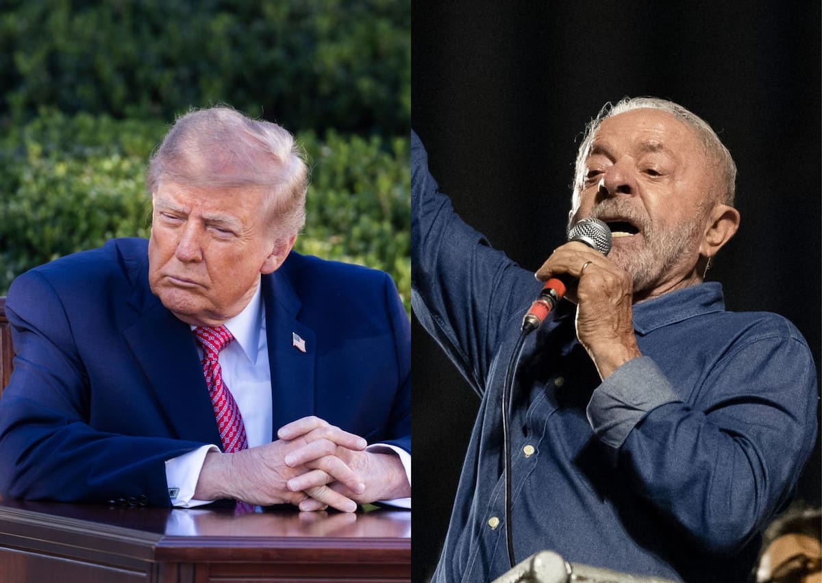 Combo de fotografías donde aparecen el presidente de Estados Unidos, Donald Trump y el mandatario de Brasil, Luiz Inácio Lula da Silva. //EFE - JIM LO SCALZO - Isaac Fontana.