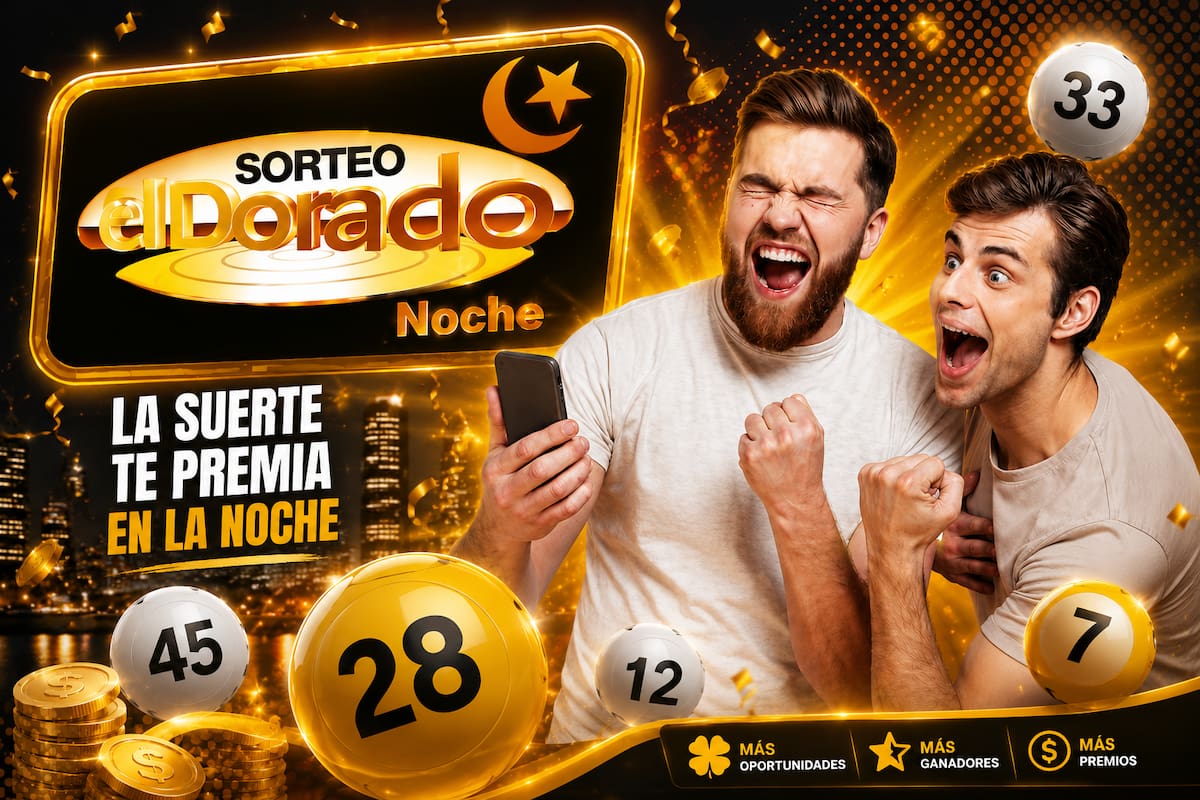 Sorteo de hoy de El Dorado Noche.