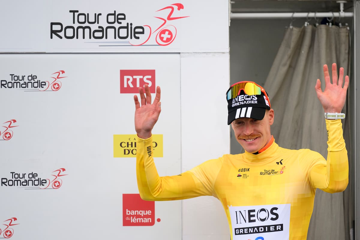 El francés Dorian Godon (INEOS, 3:35.12) tras la etapa prólogo de la 79ª edición del Tour de Romandía,
EFE/EPA/LAURENT GILLIERON