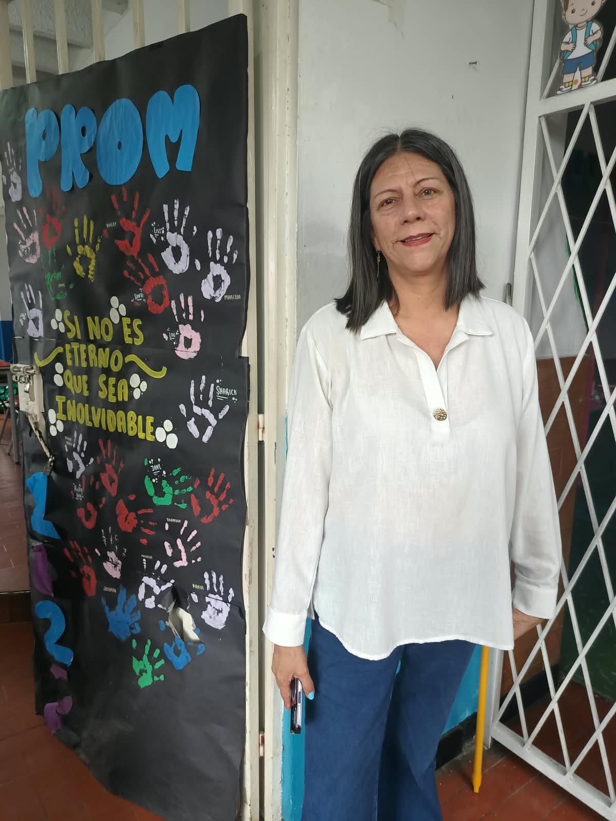 Doris Mesa Mesa, la profesora que enseña matemáticas para transformar vidas en el colegio Centro Piloto Simón Bolívar de Bucaramanga.