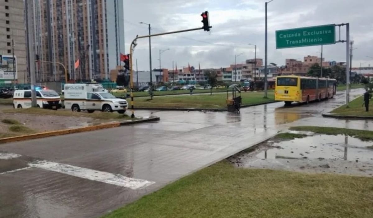 Dos accidentes mortales con articulados de TransMilenio en menos de una hora en Bogotá. | Foto: Tomada de Q' Hubo.