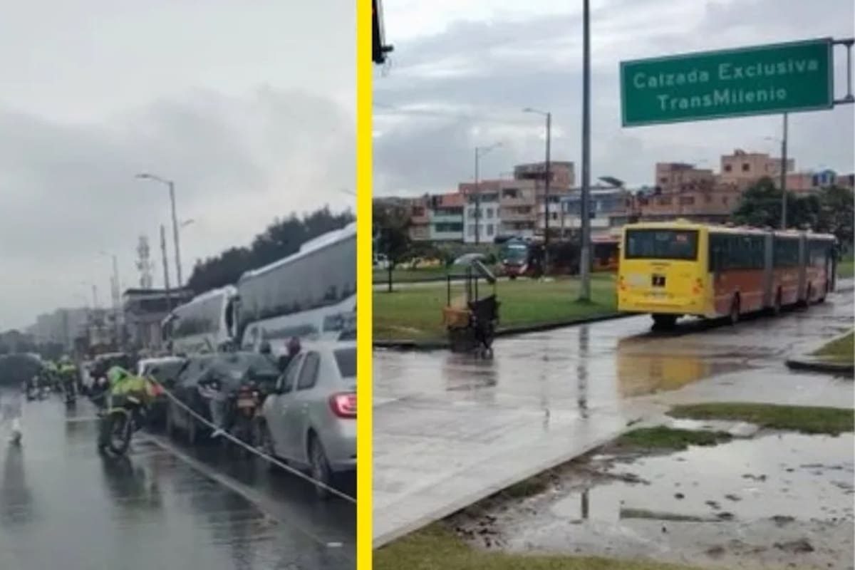 Dos accidentes mortales con articulados de TransMilenio en menos de una hora en Bogotá. | Foto: Tomada de Q' Hubo.