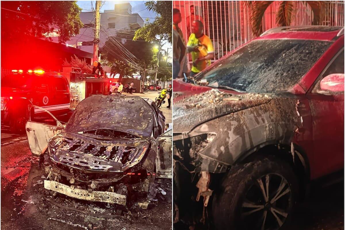 Dos camionetas se incendiaron en en menos de una hora: así fue la emergencia