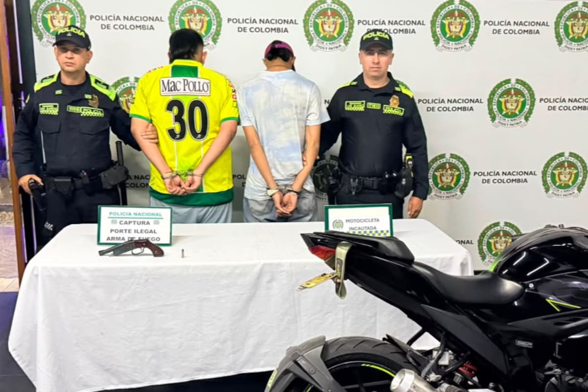 Dos hombres fueron capturados con un changón artesanal en el barrio Porvenir de Bucaramanga
