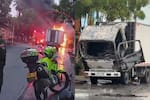Incineran camión repartidor de pollo en Villa del Rosario: investigan posible extorsión