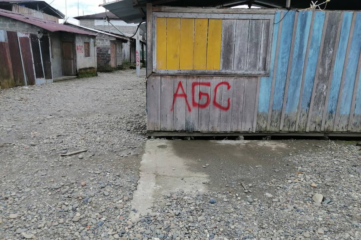 Dos miembros del Clan del Golfo murieron en la vereda La Ana. Foto Colprensa