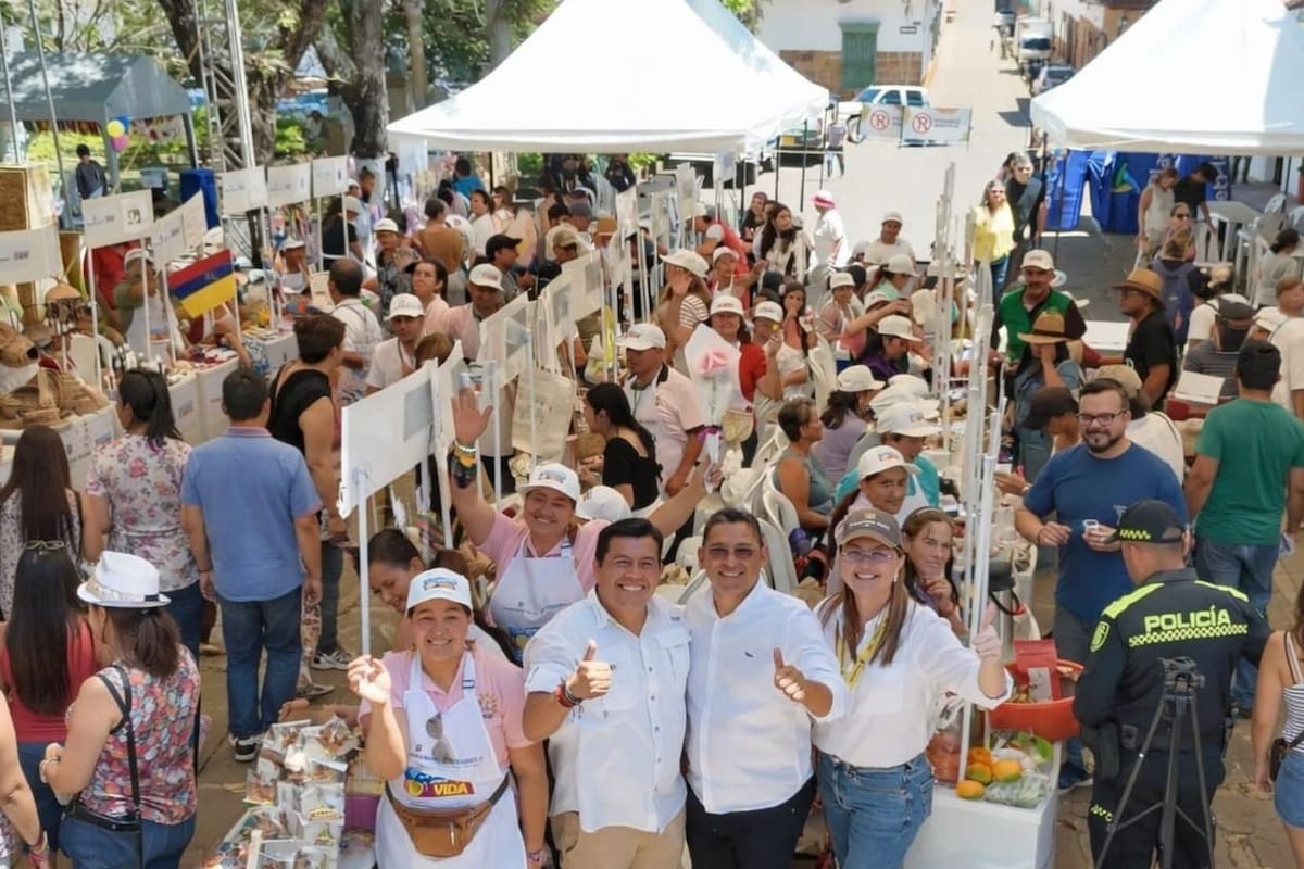 El director del DPS, Mauricio Rodríguez, estuvo en Barichara para participar del encuentro Economías Solidarías para la Vida.