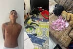 Drogas, armas, motos y celulares: revelan video de la captura de alias ‘Julito’ y otros presuntos sicarios en Floridablanca