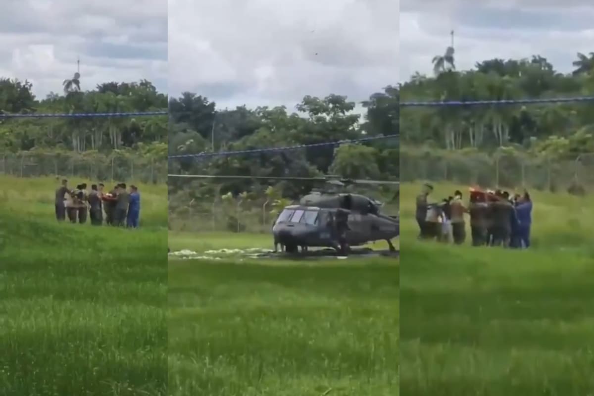 La emergencia dejó cuatro uniformados heridos que fueron evacuados en helicóptero a Cali, mientras las autoridades avanzan en las investigaciones para esclarecer lo ocurrido. Captura de video // Difundido en las Redes Sociales.