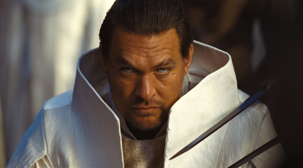 Fotograma cedido por Warner Bros. Pictures que muestra a el actor Jason Momoa como Hayt, en una escena de la película 'Dune: Part 3'. La esperada 'Dune: Part 3' dará un salto temporal de 17 años y prepara el terreno para una gran guerra que pondrá fin a la exitosa saga dirigida por el canadiense Denis Villeneuve, según el primer avance de la película lanzado este martes. EFE/ Warner Bros. Pictures /SOLO USO EDITORIAL/ NO VENTAS/ SOLO DISPONIBLE PARA ILUSTRAR LA NOTICIA QUE ACOMPAÑA (CRÉDITO OBLIGATORIO)