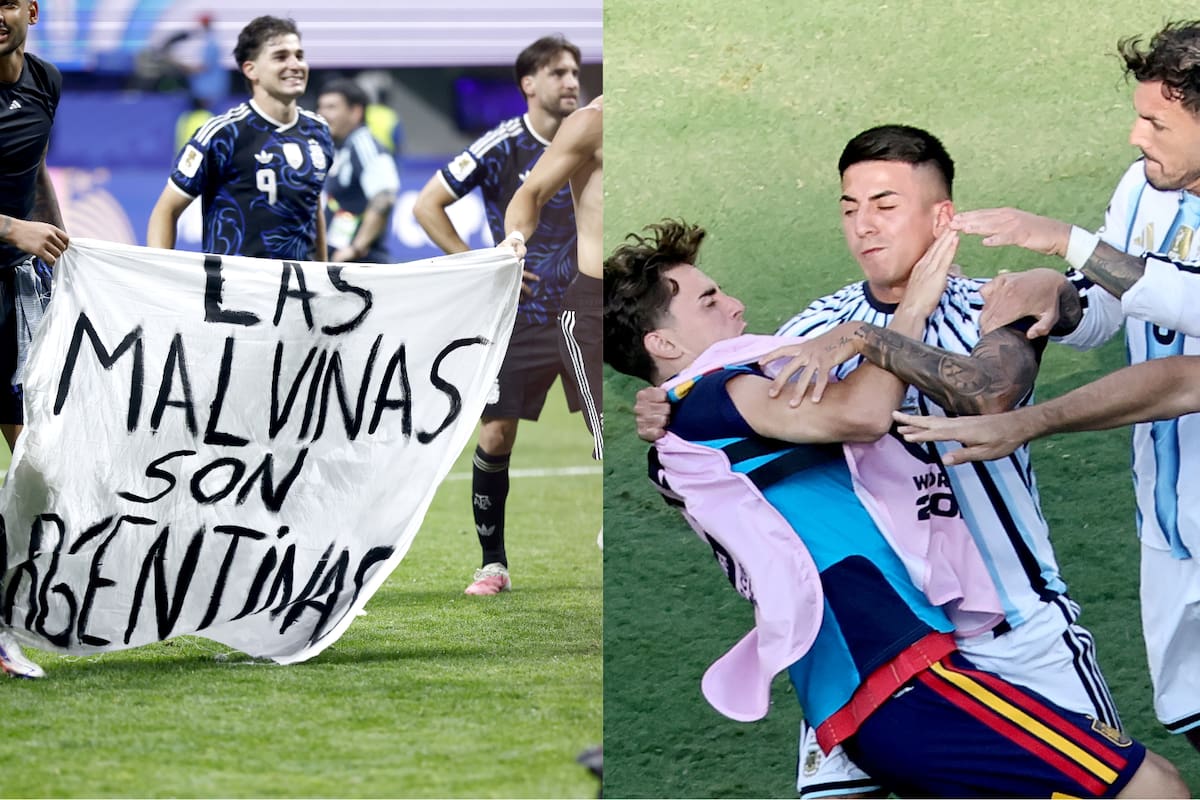 Dura sanción de la FIFA a Argentina por la bandera de Malvinas y la agresión de Leandro Paredes en la final del Mundial. Fotos: EFE/Edición: Vanguardia