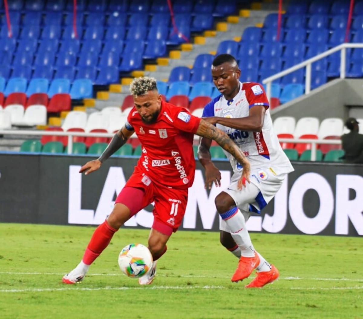 América de Cali no pasó del empate 1-1 ante Deportivo Pasto, en la tercera fecha de la Liga BetPlay I de 2025. Foto: Colprensa.
