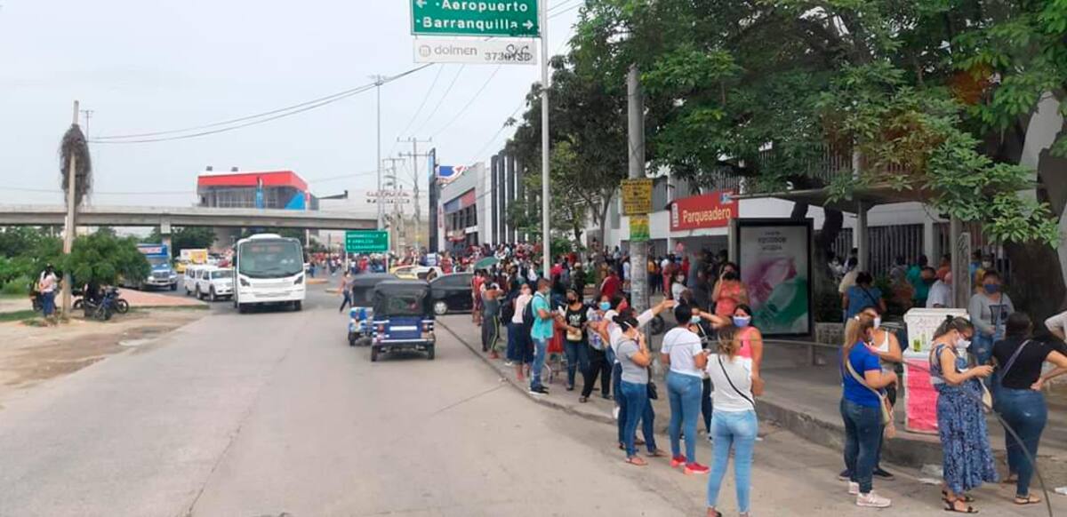 A esta hora en Barranquilla, una de las ciudades más afectadas por elCovid-19. Foto/ Twitter