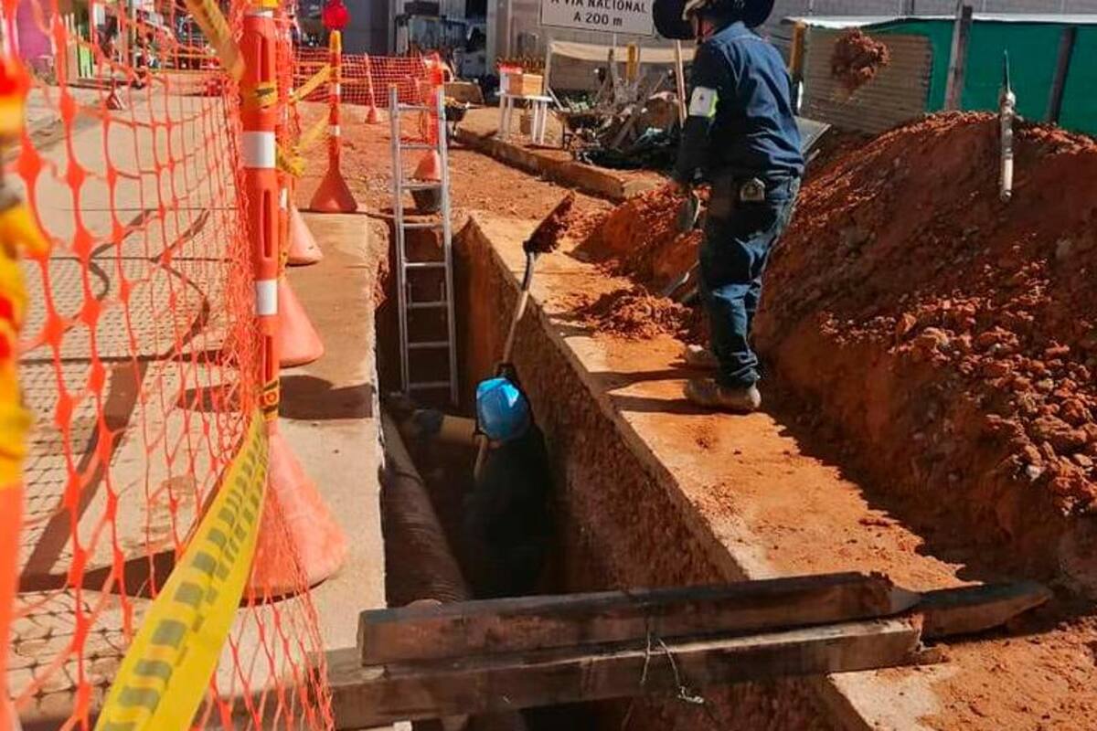 Actualmente la obra se encuentra en ejecución y desde que se reinició en abril pasado no ha presentado inconvenientes que la detengan de nuevo. (Foto: Alcaldía de Lebrija / VANGUARDIA)