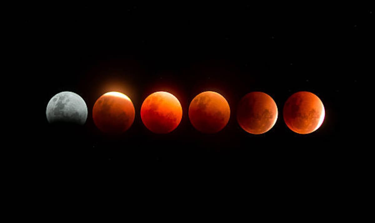 Eclipse lunar en Colombia: la fase parcial comenzará aproximadamente a las 9:33 p. m. y alcanzará su máximo cerca de las 10:13 p. m. del 27 de agosto.