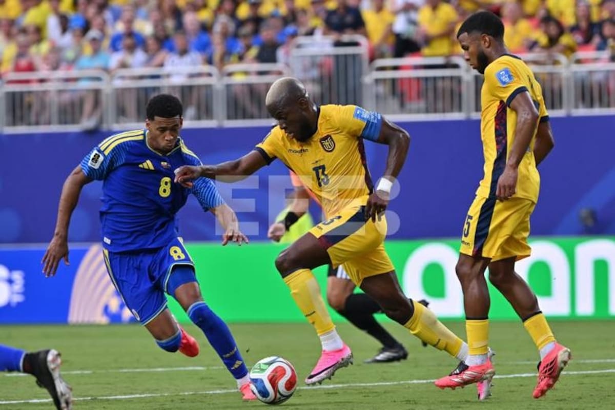 Enner Valencia, capitán y referente ofensivo de Ecuador, será una de las cartas de gol de la Tri ante Alemania en la última fecha del Grupo E. Foto: EFE