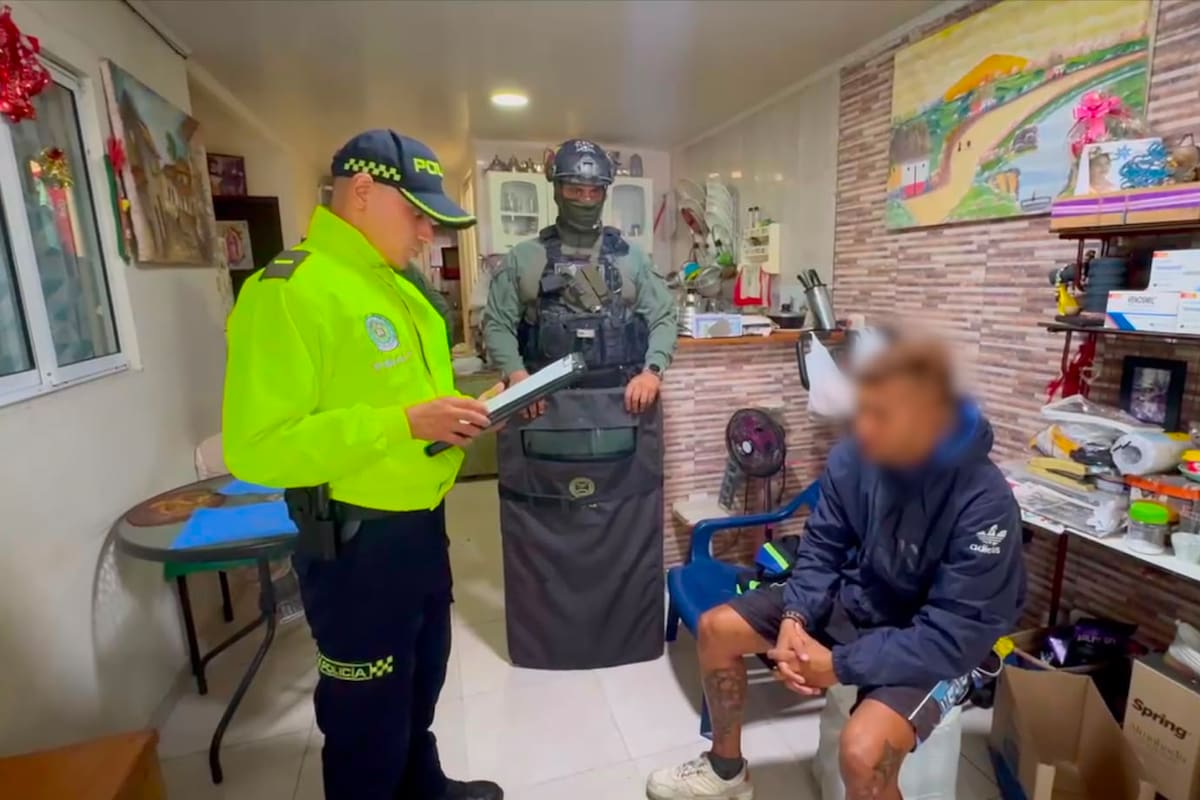 Edwin Fabián Cardona Baquero, conocido en redes sociales como ‘El Vaquerito’, fue capturado en Girón.