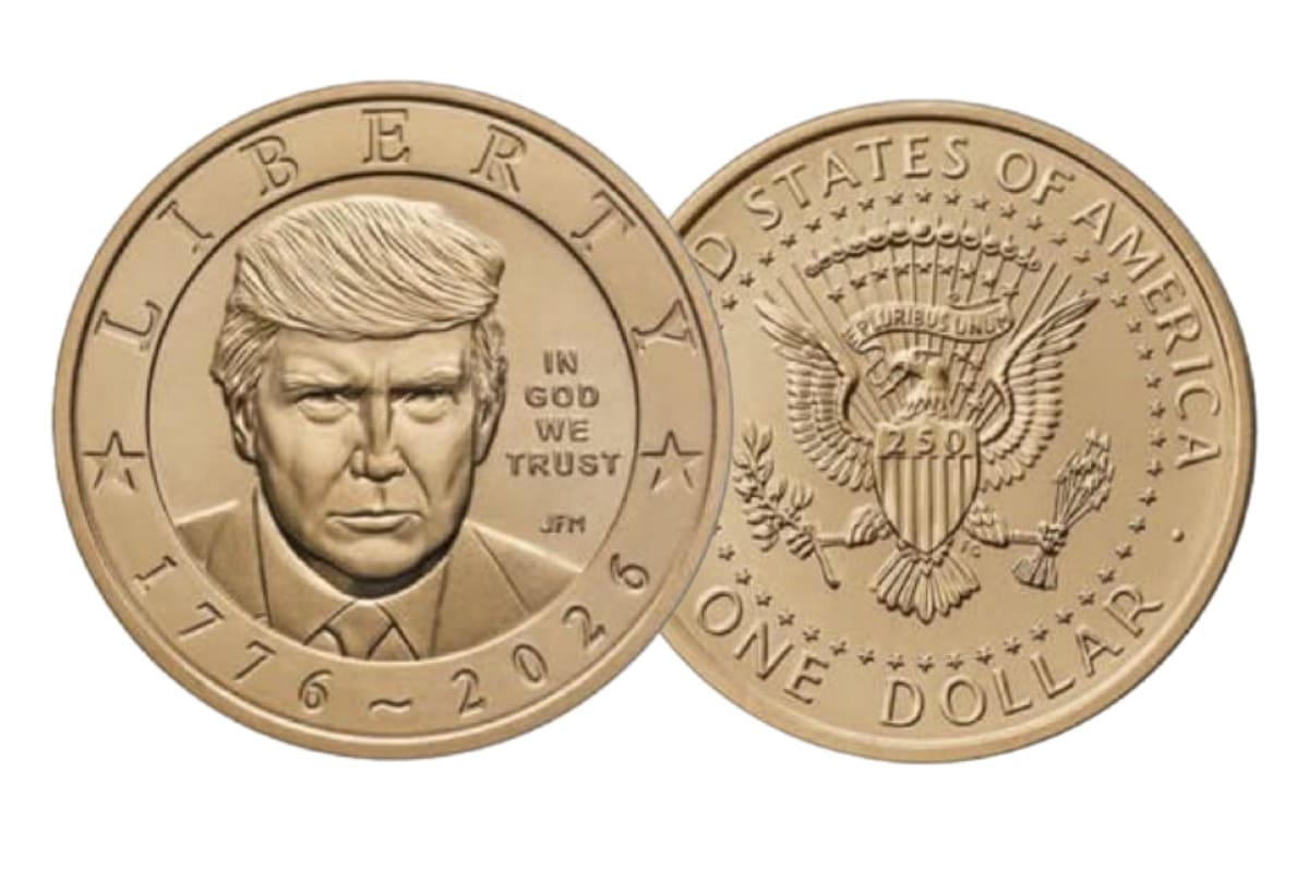 La nueva moneda hará parte de las actividades conmemorativas por los 250 años de la Declaración de Independencia de Estados Unidos. El anuncio se suma a otras iniciativas impulsadas durante las celebraciones, entre ellas un pasaporte y un billete con la imagen de Donald Trump. Foto tomada de // X.