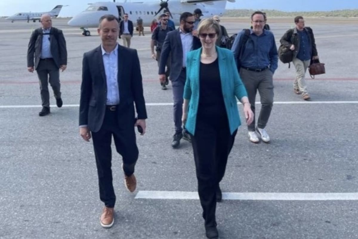 Laura Dogu a su llegada a Caracas
REMITIDA / HANDOUT por EMBAJADA DE EEUU EN VENEZUELA
Fotografía remitida a medios de comunicación exclusivamente para ilustrar la noticia a la que hace referencia la imagen, y citando la procedencia de la imagen en la firma
31/1/2026