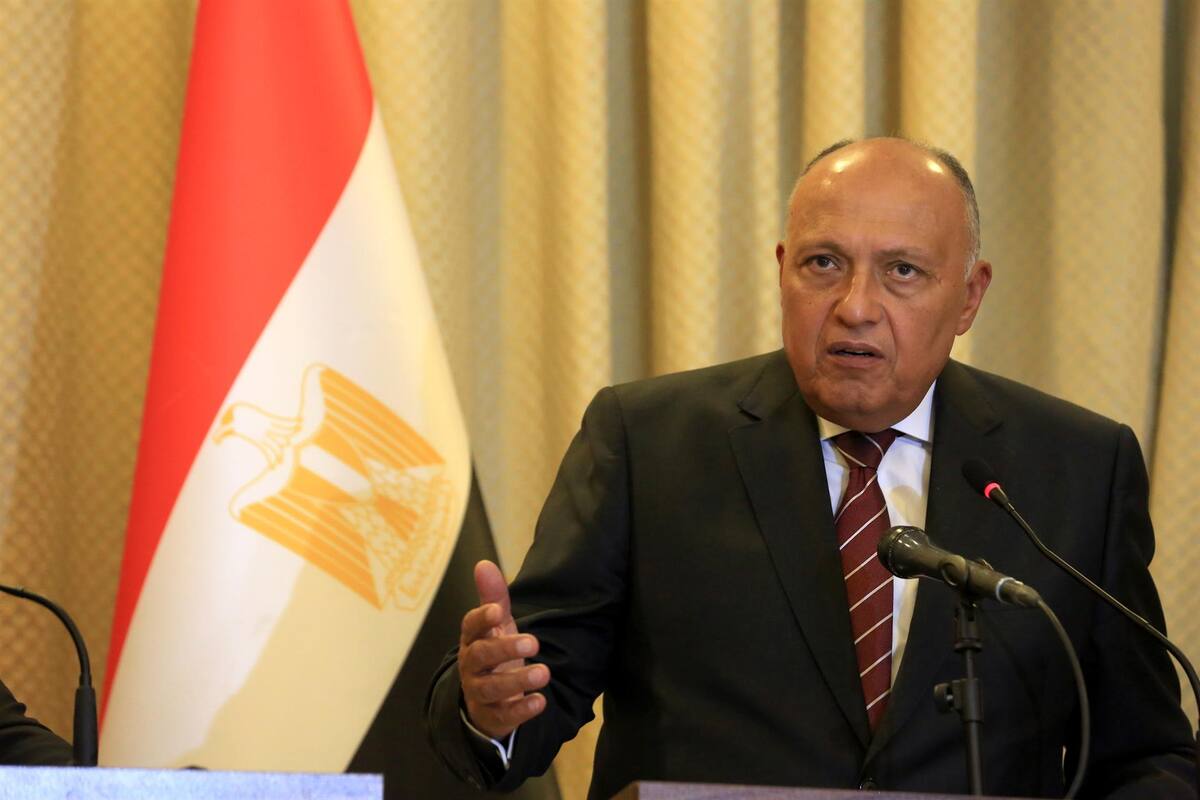 El jefe de la diplomacia de Egipto reiteró la necesidad de "abordar seria y urgentemente la aplastante crisis humanitaria en la Franja aprobando un alto el fuego inmediato y permanente". Foto: EFE / VANGUARDIA