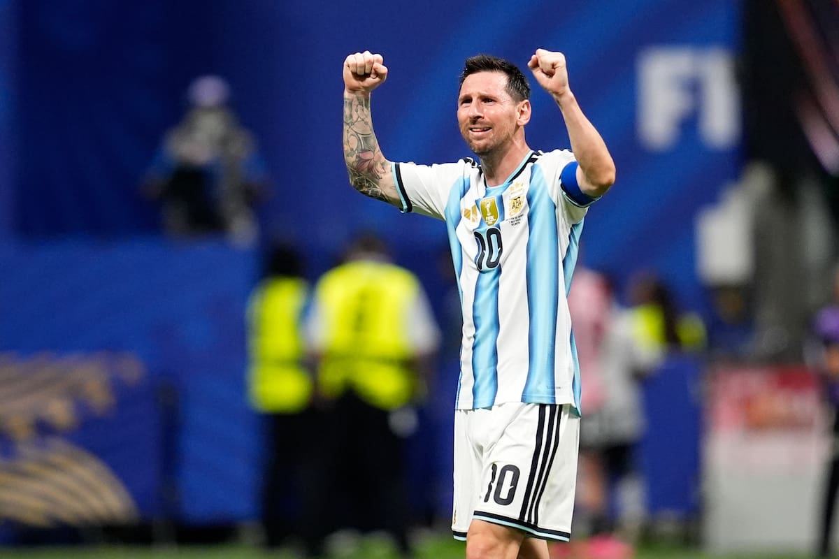 Lionel Messi fue figura con Argentina. // AP